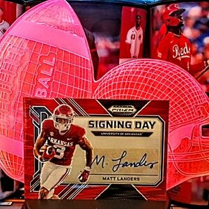 Matt Landers Serial Numbered/5 Autographed Rookie Card.